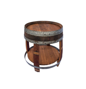 Wine Barrel Side Table